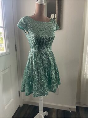 b darlin green sequin dress | Dresses | B Darlin Juniors Offtheshoulder Sequined Bodycon M New Blue Party Prom vintage wedding dress 2020